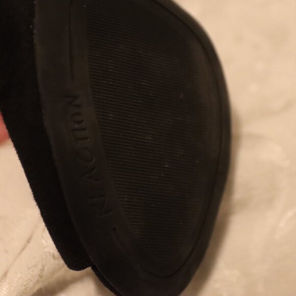 Kenneth Cole Reaction Shell Shock Heel Black Suede and metallic animal print 7.5 - Picture 11 of 14